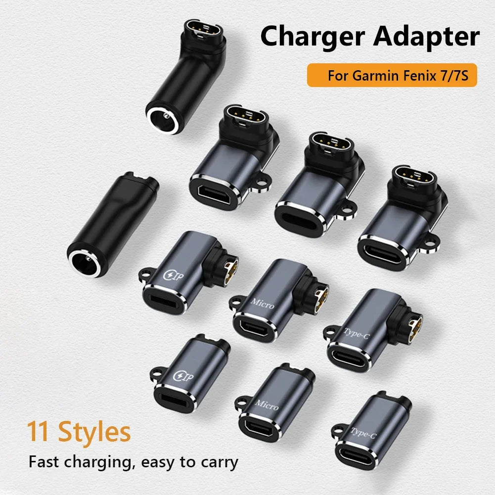 C Ios USB Charger Adapter Garmin Fenix 7 6 5 Instinct 2S Venu 2 EPIX