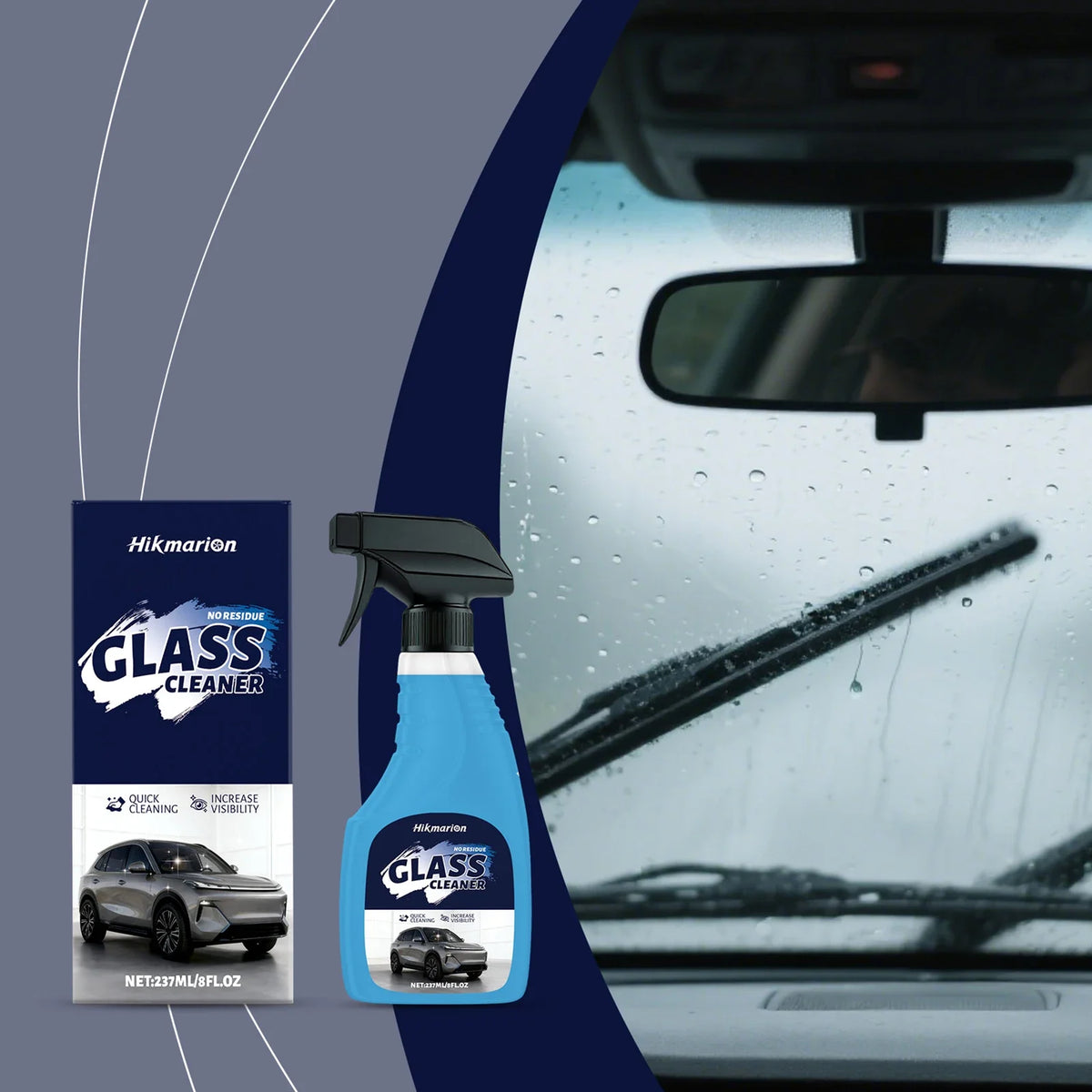 Vecligt Glass Oil Film Remover | Anti-Glare Window Cleaner