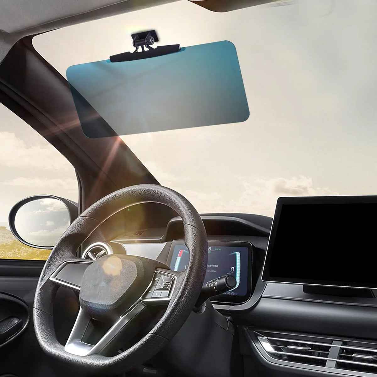 Car Visor Extender Sun Blocker – UV Shield, 180° Rotation