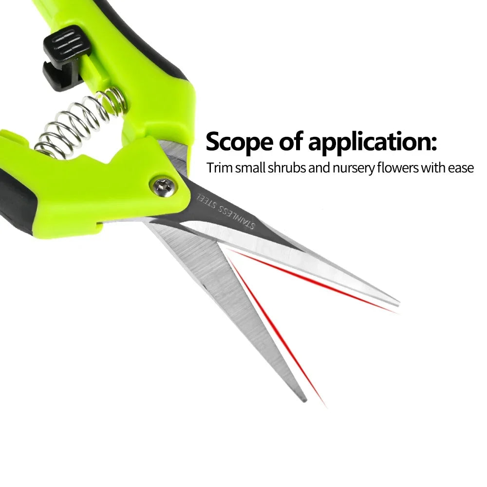 Garden Pruning Shears Stainless Steel Plants Fruit Grape Picking