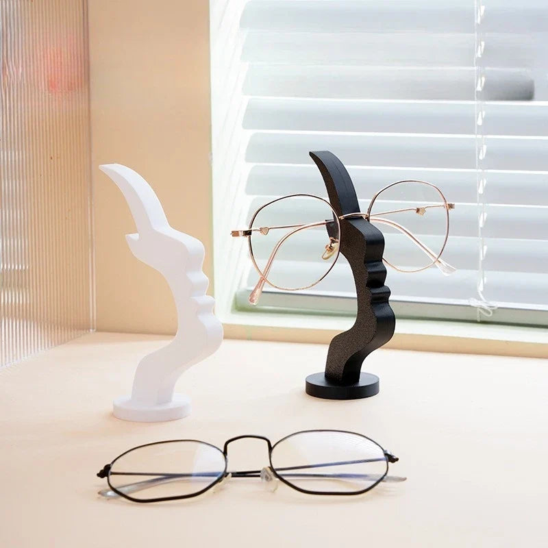 Face Shaped Eyeglass Holder | Desktop Glasses Stand Organizer