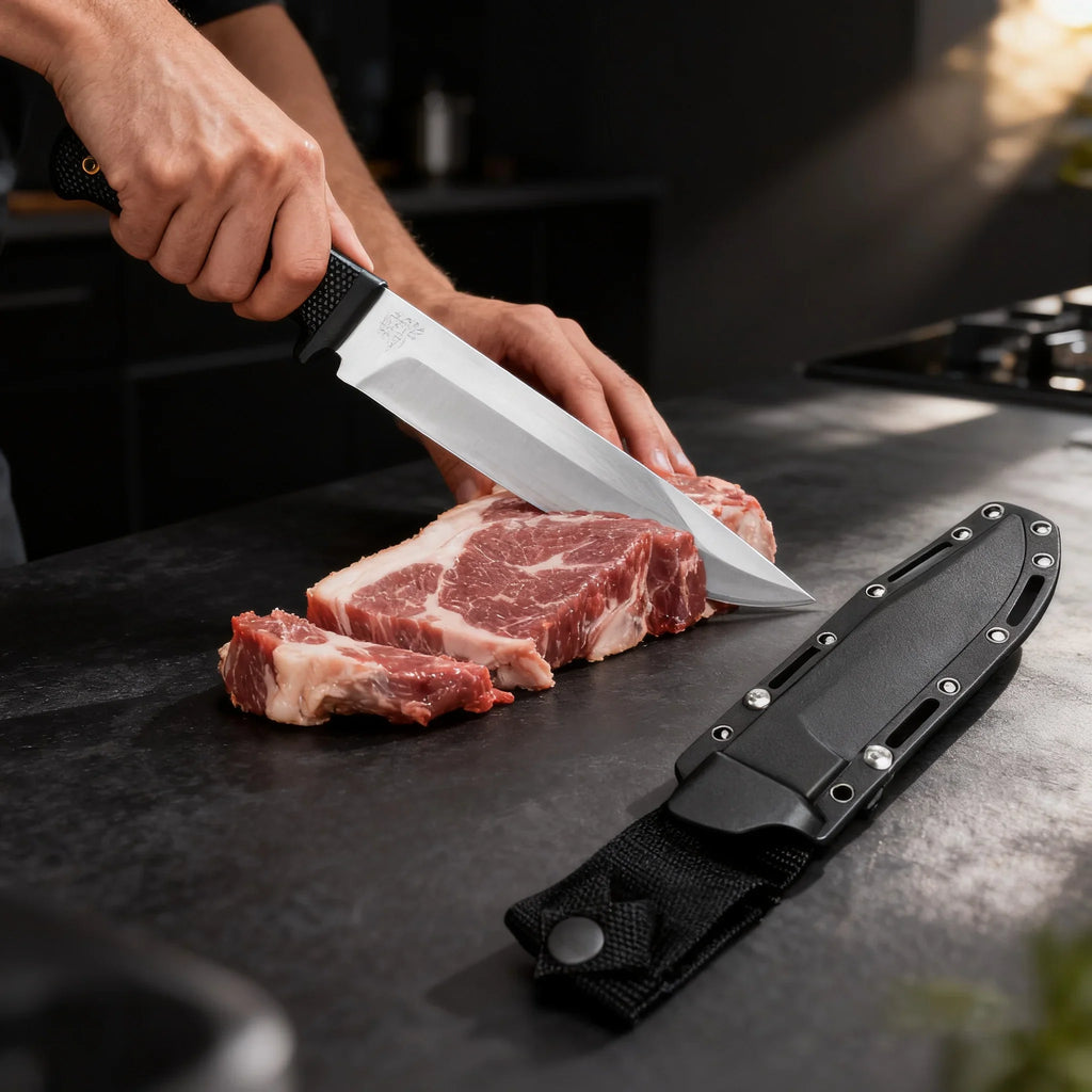 Fixed Blade Kitchen Knife Set with Sheaths – Boning & Slicing