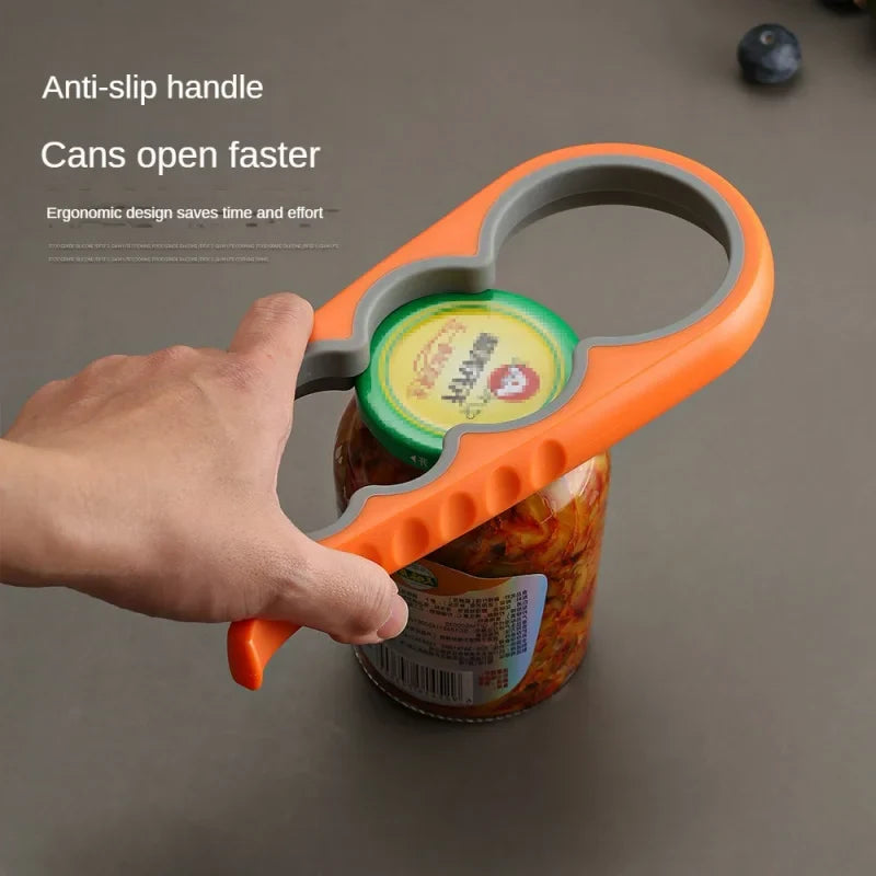 4-in-1 Bottle & Can Opener – Non-Slip Multi-Function Kitchen Tool