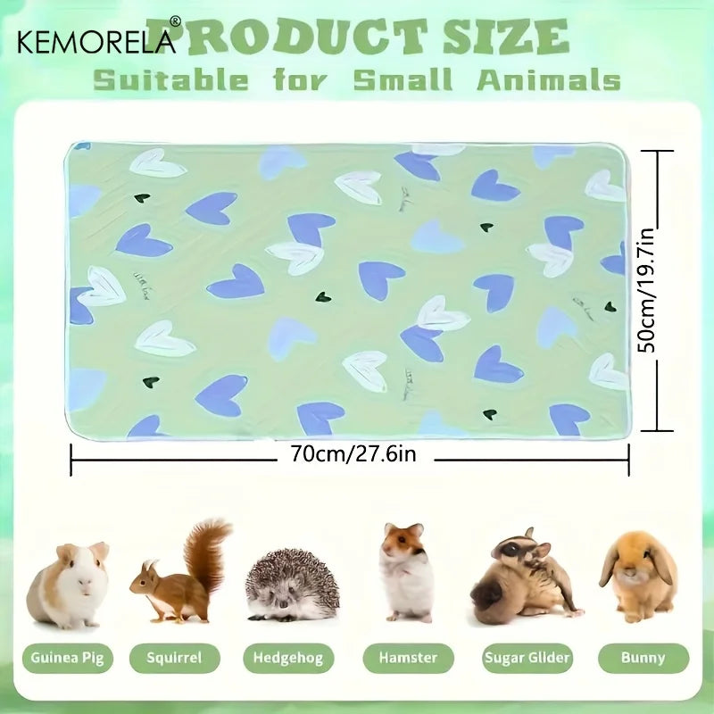 2-Pack Washable Reusable Pet Cage Pads for Small Animals