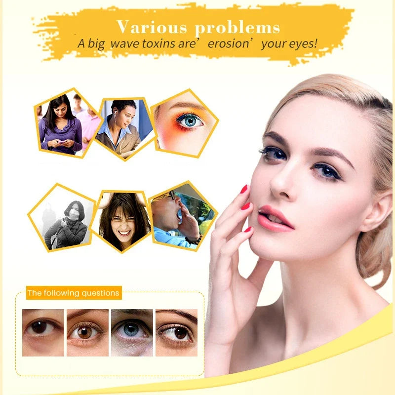 BIOAOUA Gold Collagen Eye Masks – 20 Pairs Anti-Dark Circle