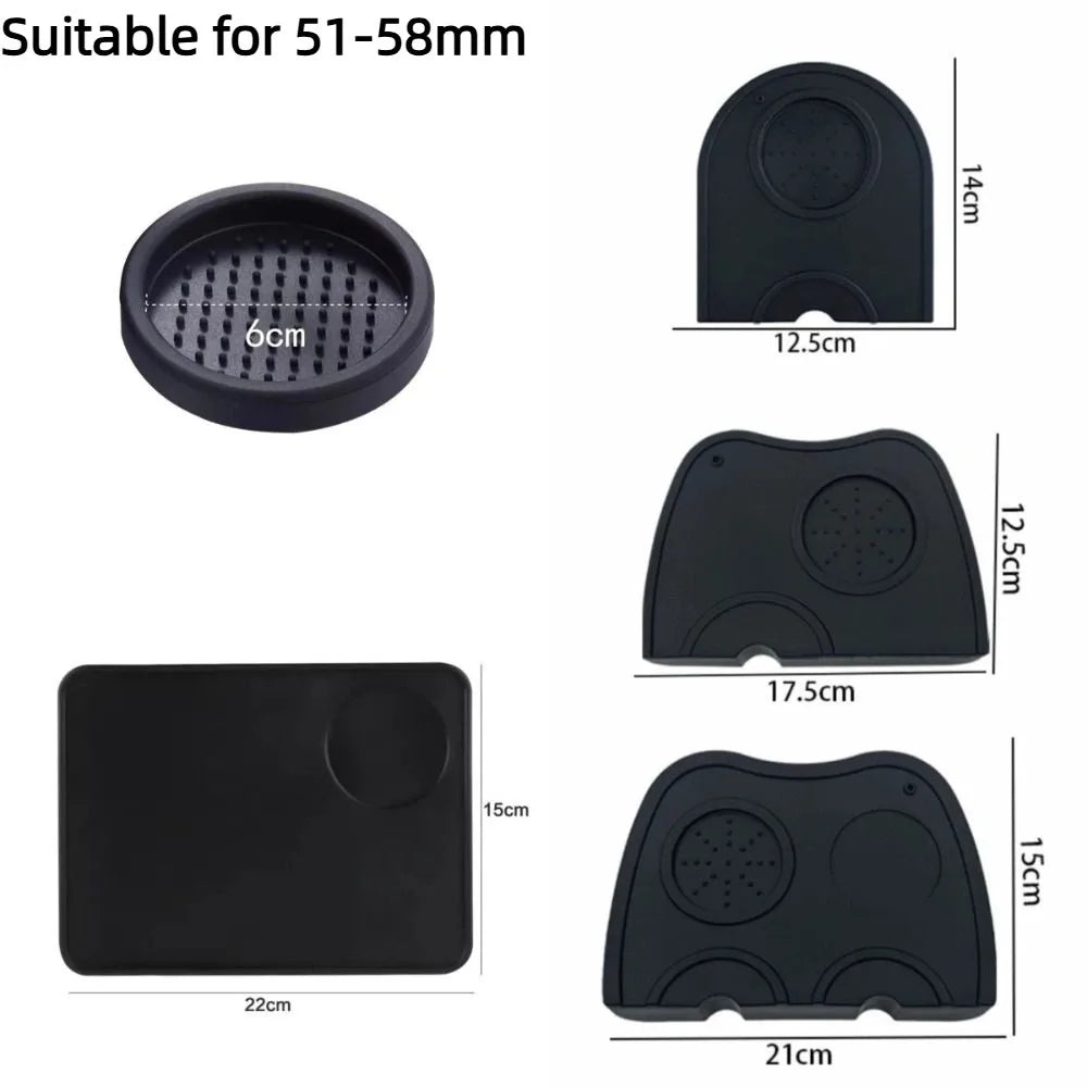 Silicone Espresso Coffee Tamper Mat Station Non Slip Coffeeware Press