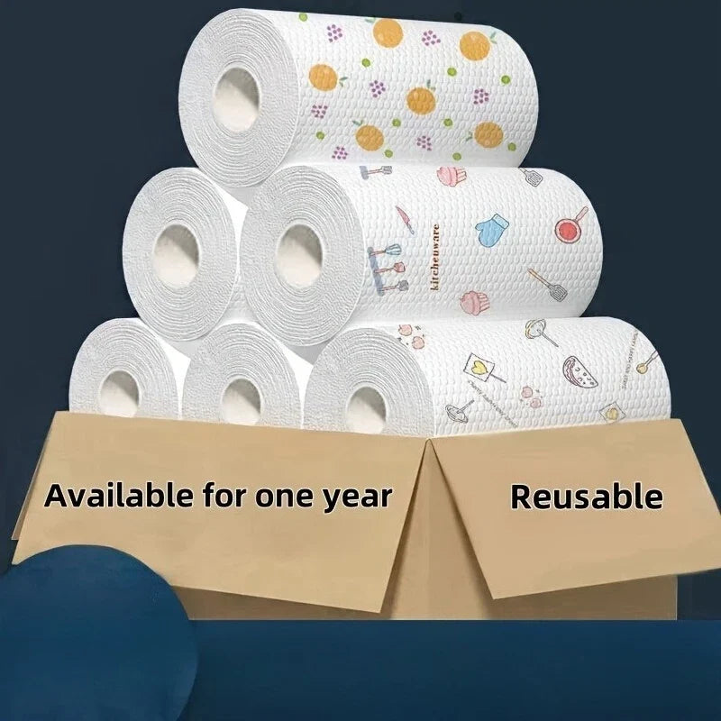 Absorbent Cotton Kitchen Paper Towels Roll – Washable