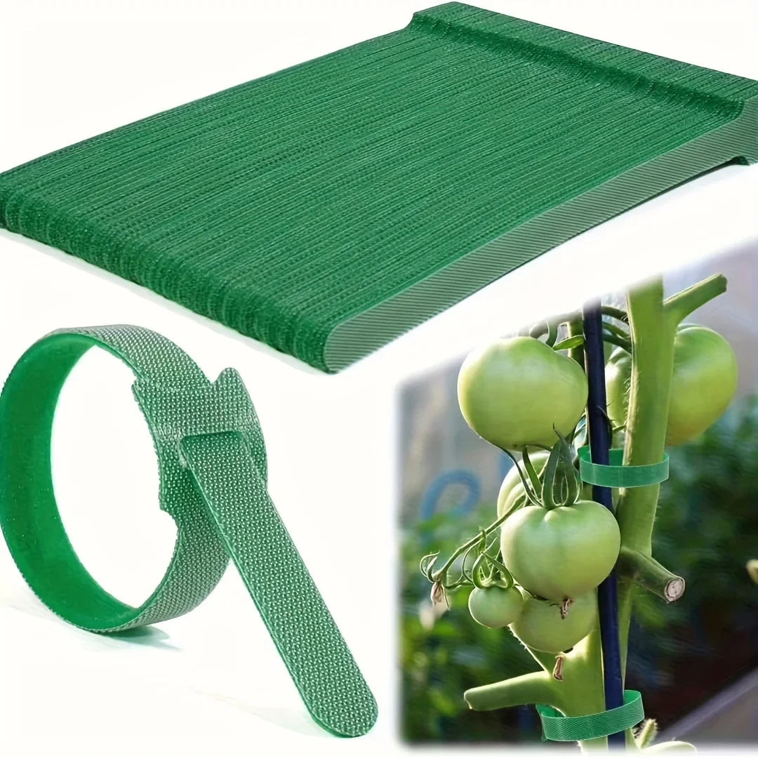 Reusable 6-Inch Adjustable Non-slip Nylon Plant Ties Hook Loop