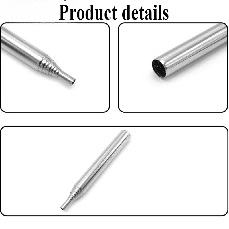 Extendable Fire Blowing Pipe | Stainless Steel Camping Tool