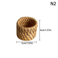 Handmade Rattan Napkin Rings | Rustic Woven Table Decor