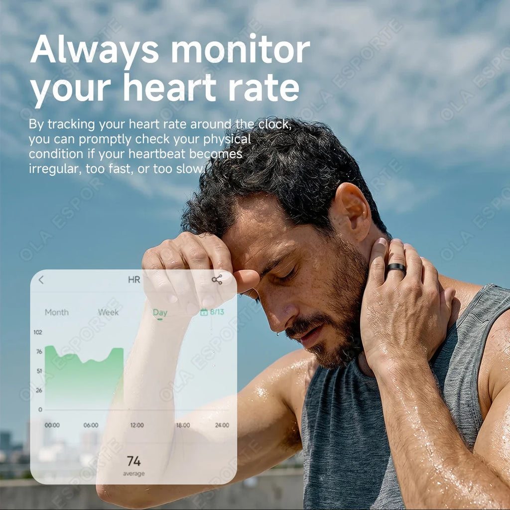R10 Smart Ring – Heart Rate, Sleep & SpO2 Monitor, 5ATM