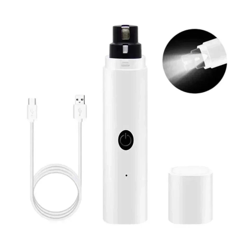 USB Rechargeable Quiet Electric Pet Nail Grinder – Dogs & Cats