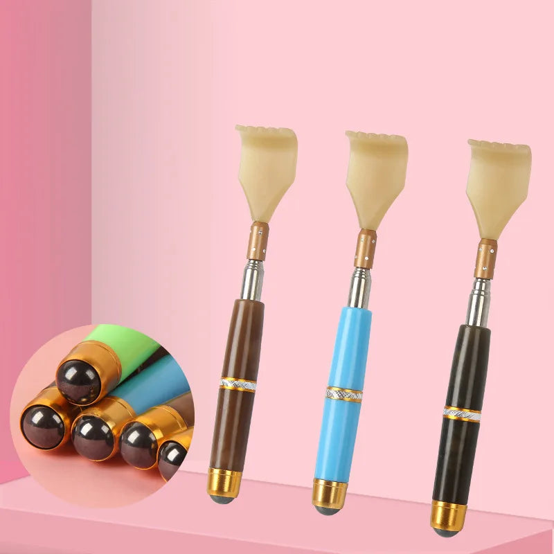 Extendable Magnetic Ball Hackle Back Scratcher Magnet Telescopic