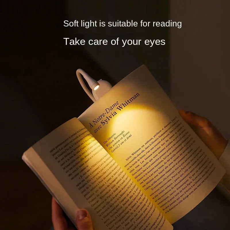 USB Rechargeable Book Light | 3 Colors & Stepless Dimming LED