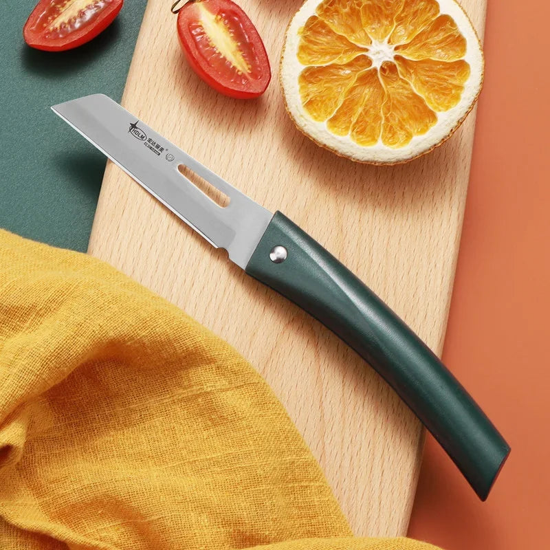 Stainless Steel Folding Fruit Knife – Portable Peeling Knife