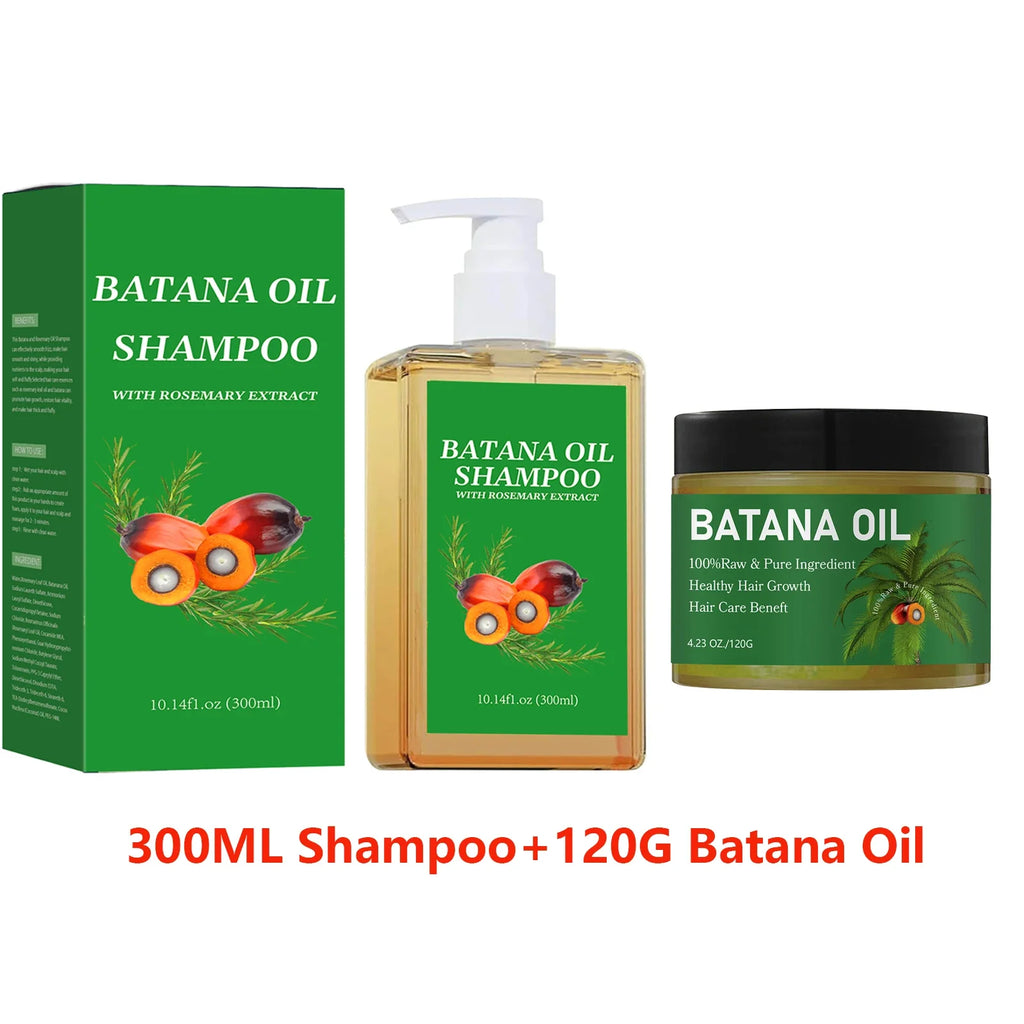 Batana Oil Shampoo & Pure Oil Set – Strengthen & Restore Hair