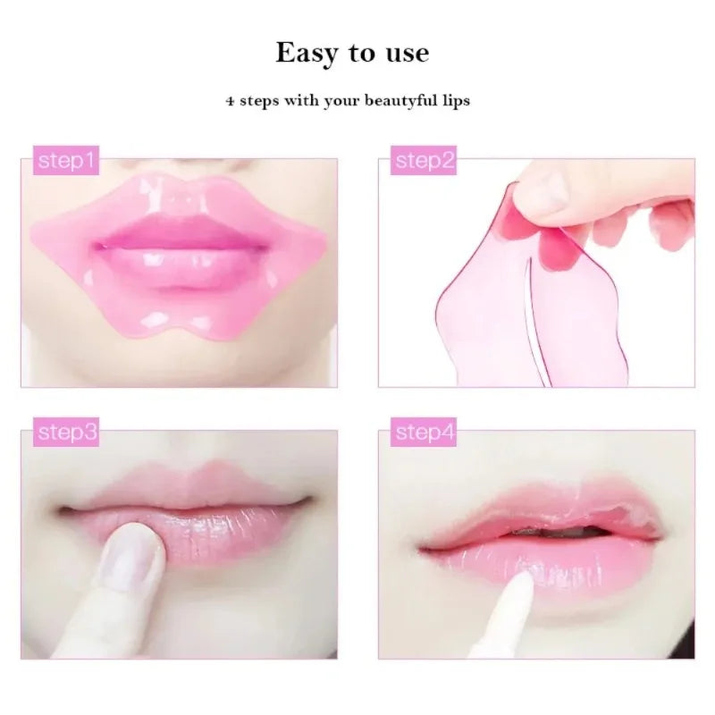 LAIKOU Collagen Fruit Essence Lip Mask – Moisturizing Gel Patches