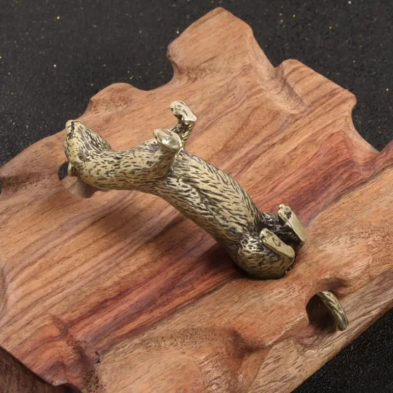 Otter Antique Bronze Statue | Solid Copper Figurine Home Decor
