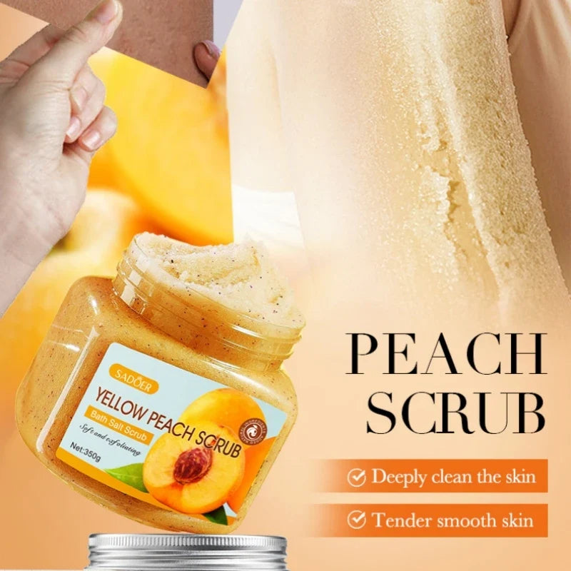 Yellow Peach Body Scrub 350g – Exfoliating & Smoothing