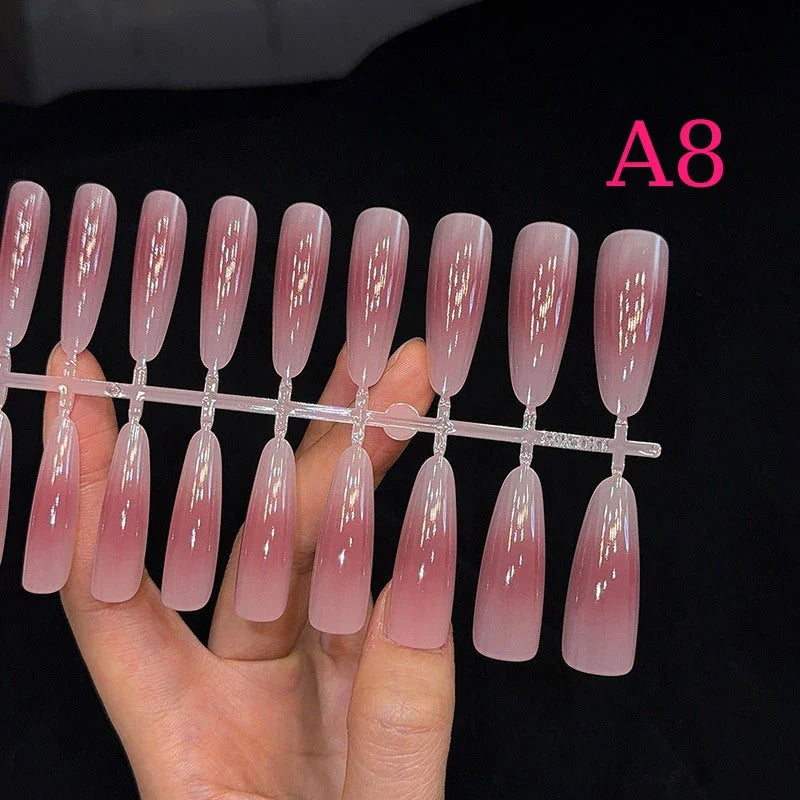 30Pcs Nude Matte Press-On Nails | Almond Full Cover Nail Tips
