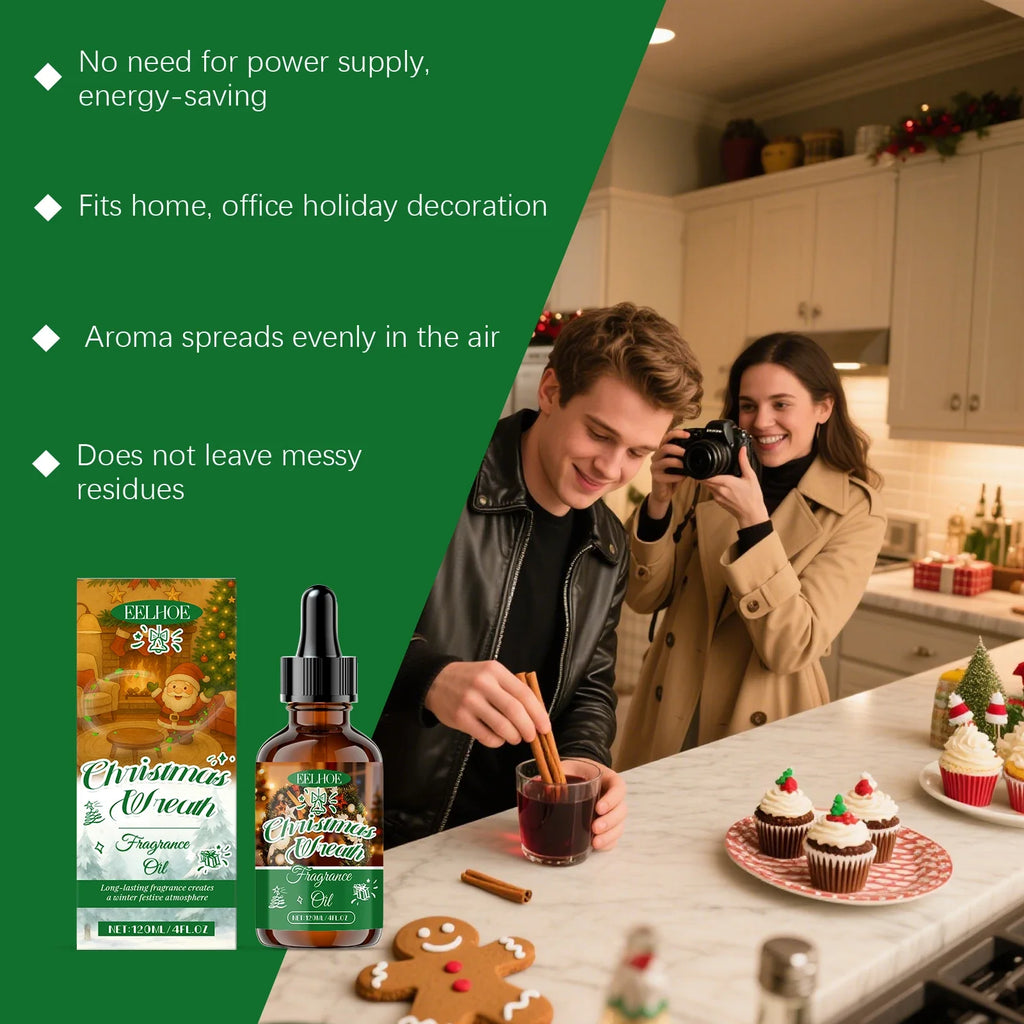 eelhoe 120ml Christmas Essential Oil – Festive Aroma Diffuser Scent