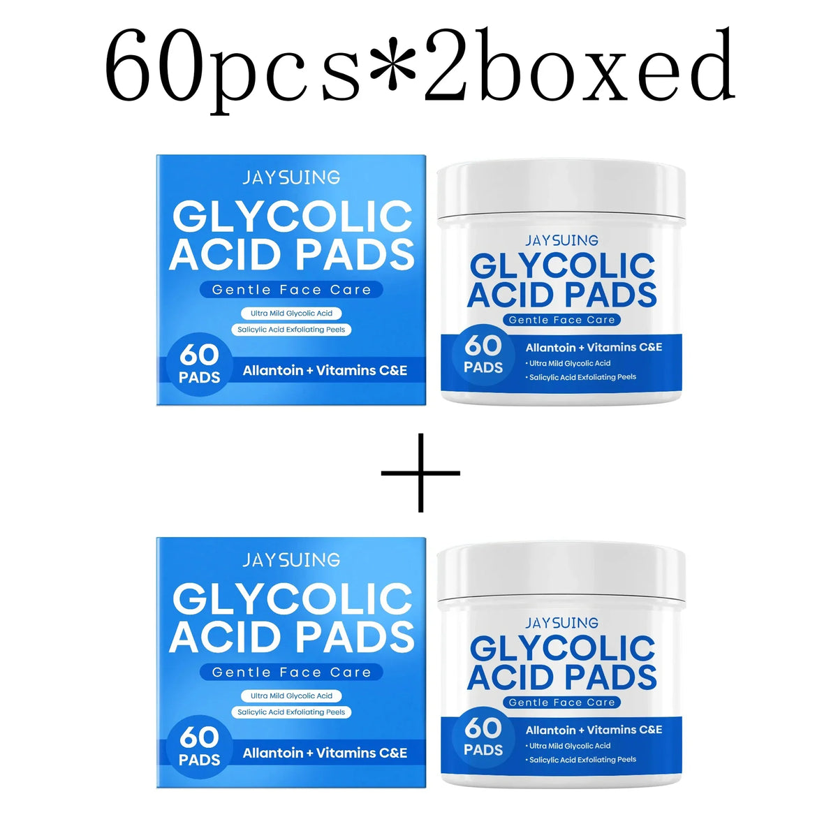 Glycolic & Salicylic Acid Exfoliating Pads – Brighten Skin