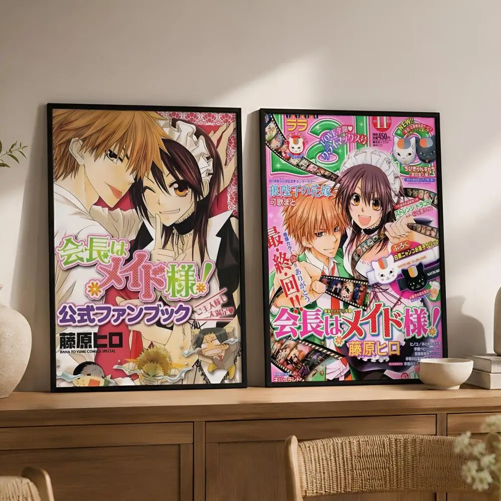 Maid Sama Anime Poster – Waterproof PVC Peel-and-Stick Wall Art