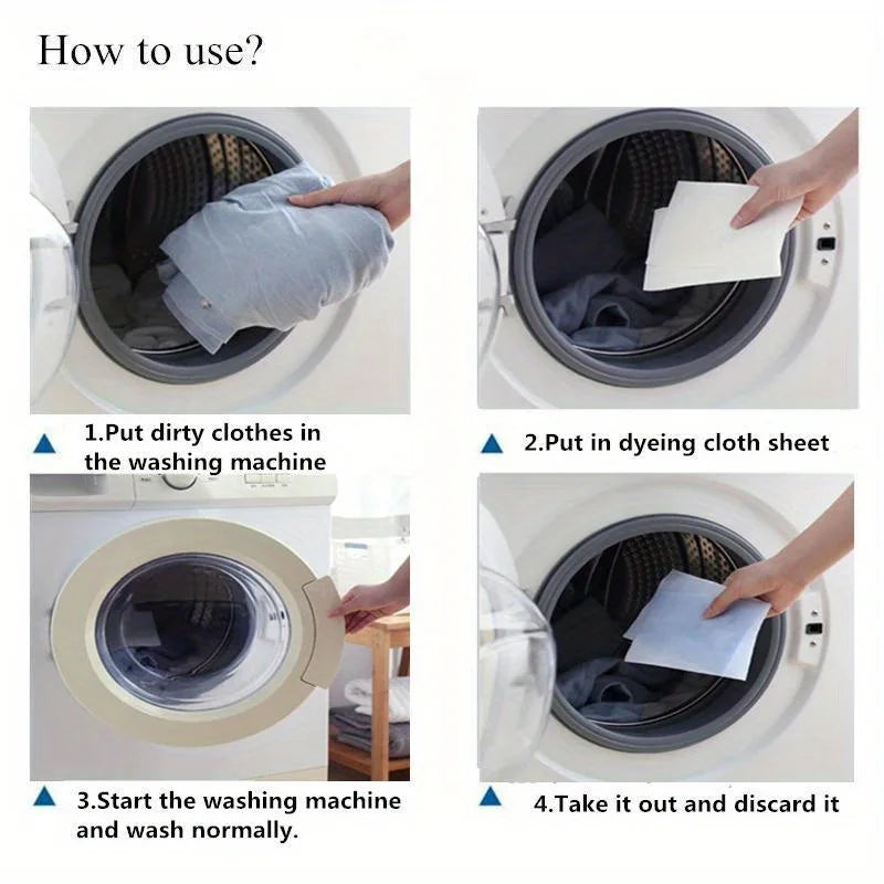 50 Dye-Catcher Laundry Sheets – Anti-Bleed & Fade Protection