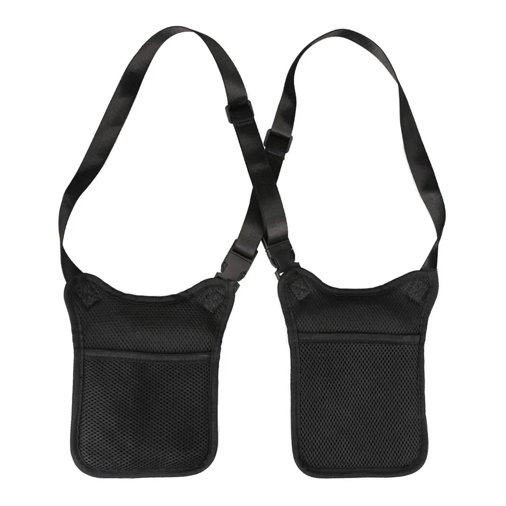 Anti-thief Underarm Double Shoulder Wallet Bag Hidden Holster Belt