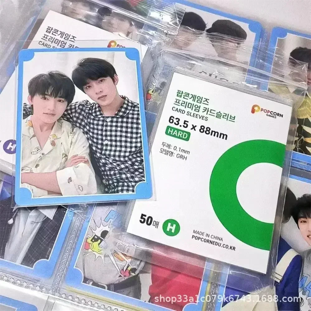Kpop Photocard Sleeves 50pcs – Clear CPP Card Holder Set
