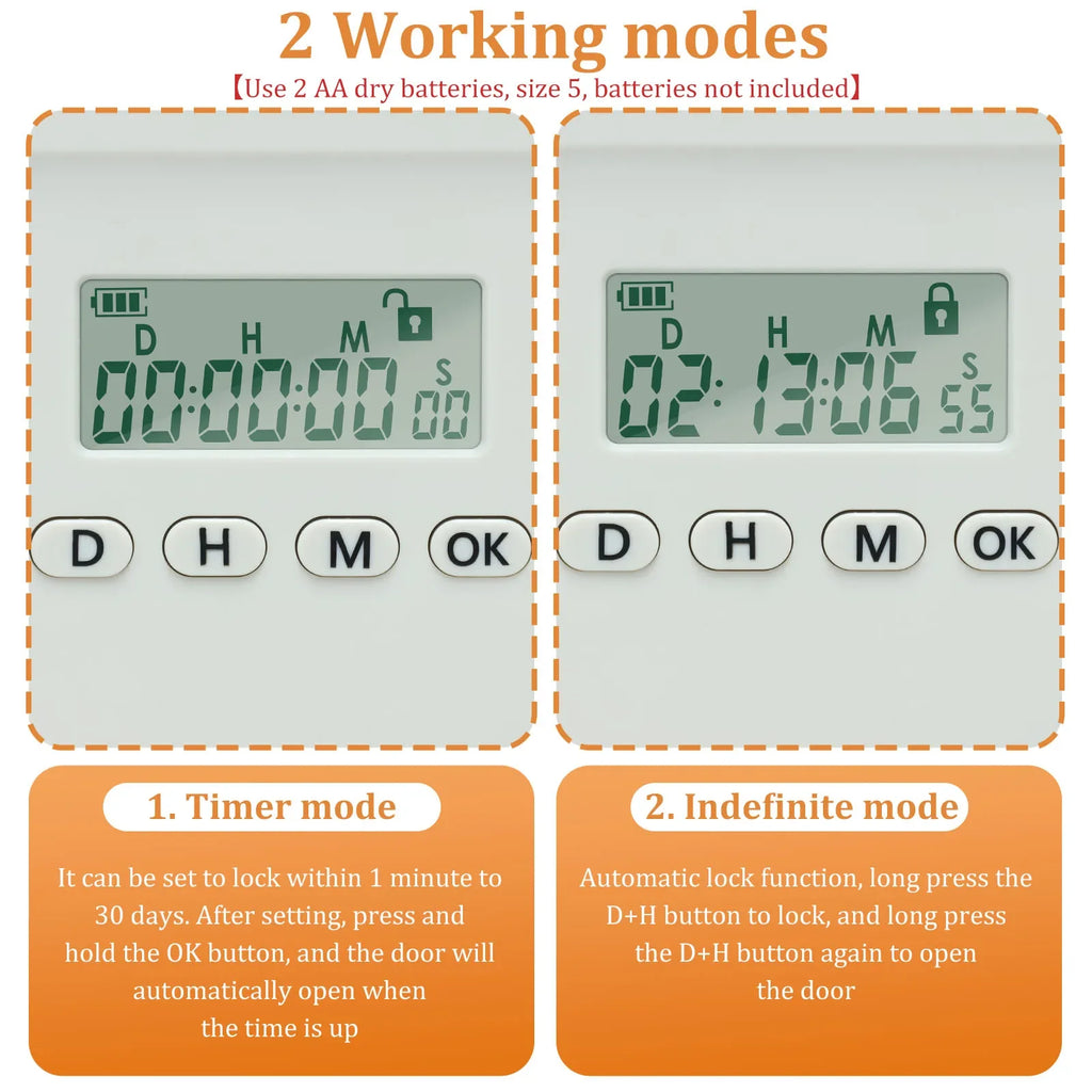 Timed Lock Box with Timer – Screen & Snack Self-Control
