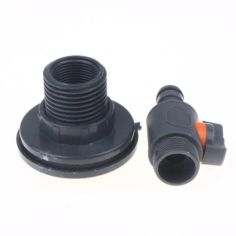 PVC Water Tank Adapter Kit with Valve – Rainwater Collection