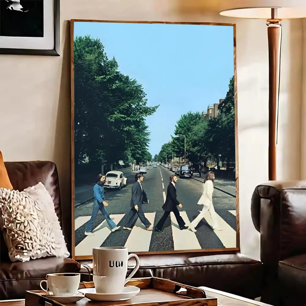 Beatles Canvas Wall Art – Unframed Music Poster Print