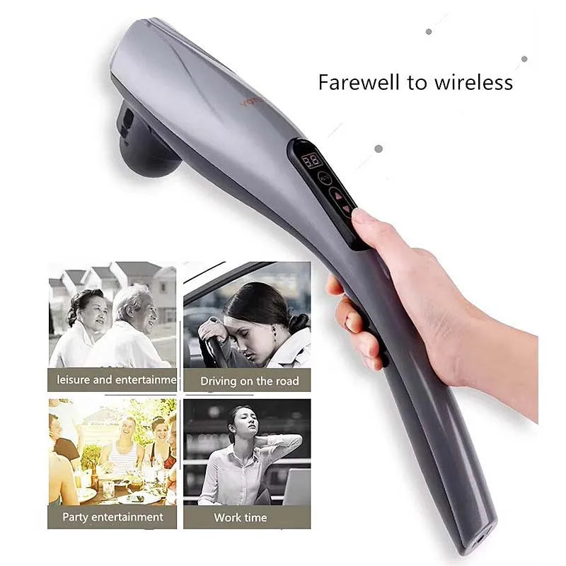 6-in-1 Electric Percussion Massager | Neck, Back & Full Body