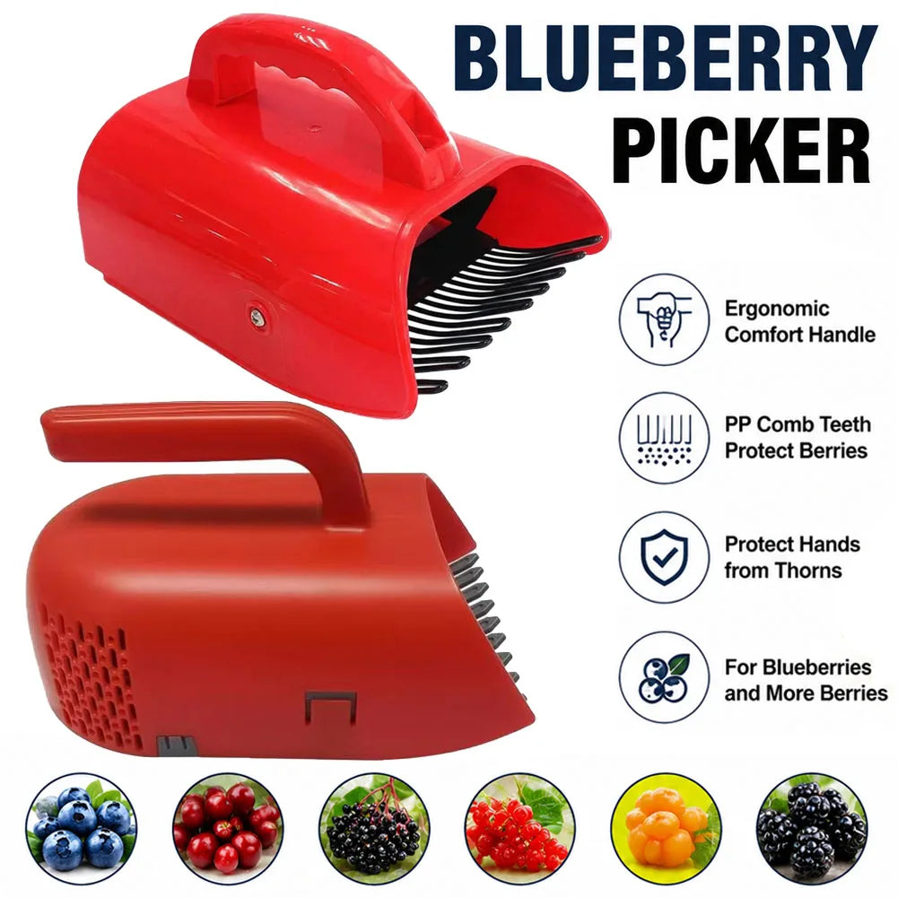 Large Capacity Berry Picker with Metal Comb – Blueberry Tool