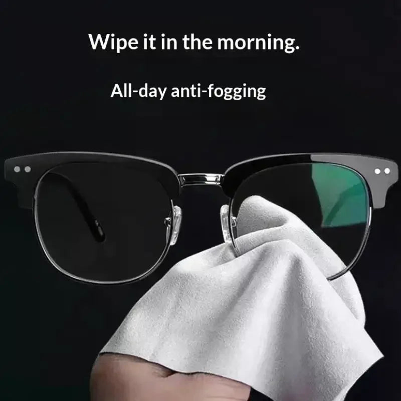 10-Pack Anti-Fog Microfiber Lens Cleaning Cloths for Glasses
