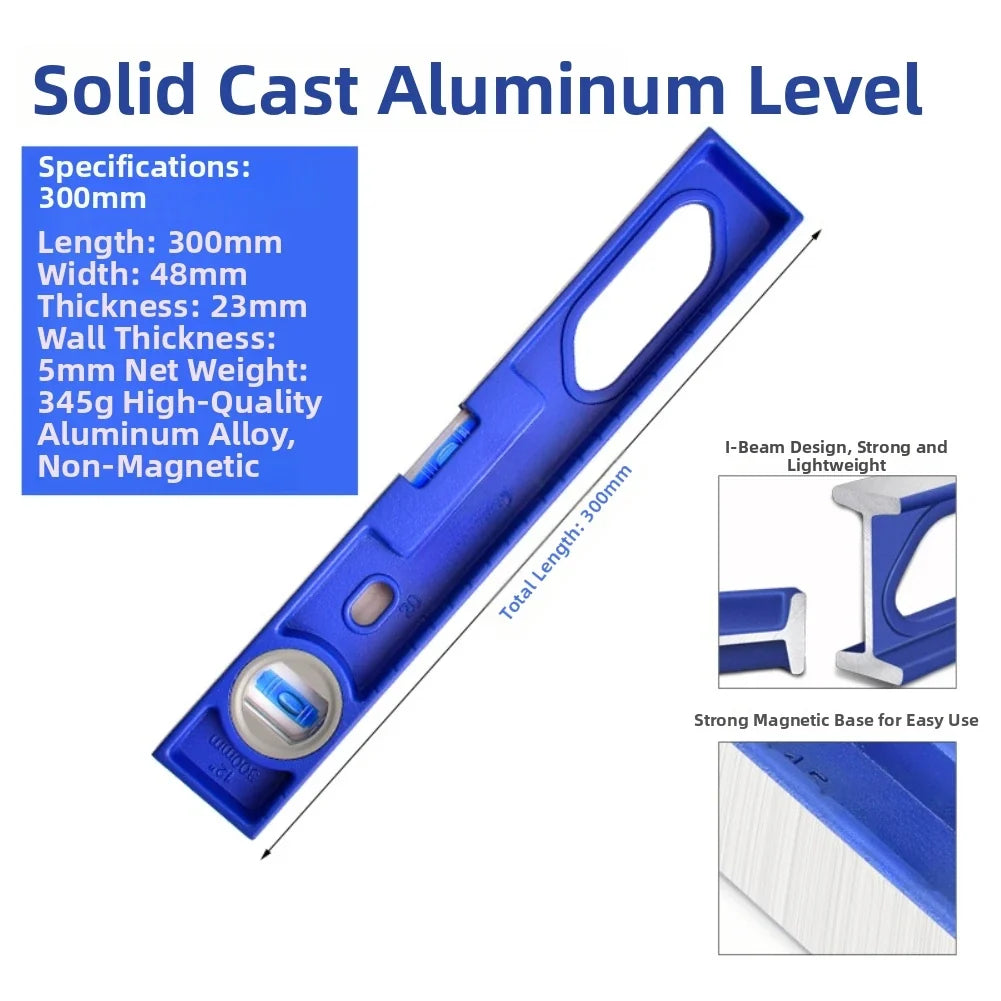 Magnetic I-Beam Spirit Level – Aluminum Level Ruler Tool