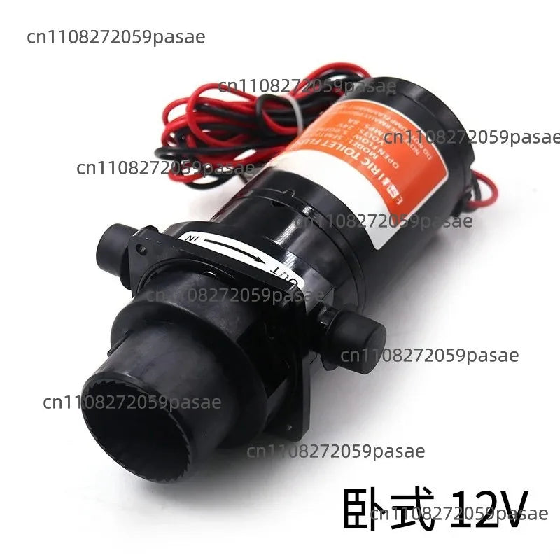12V Horizontal Macerator Sewage Flush Pump – 18.9LPM Flow