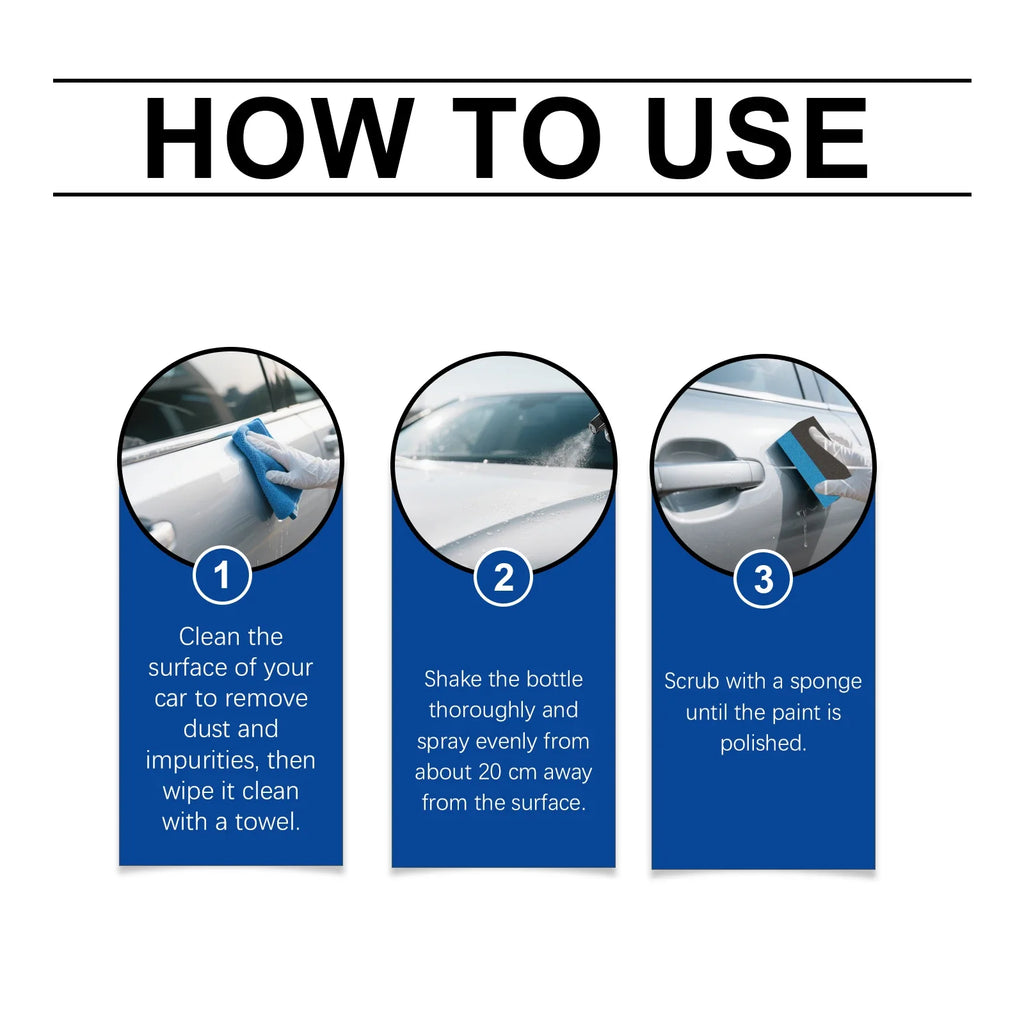 Car Coating Spray – Hydrophobic Polish & Paint Protection Kit