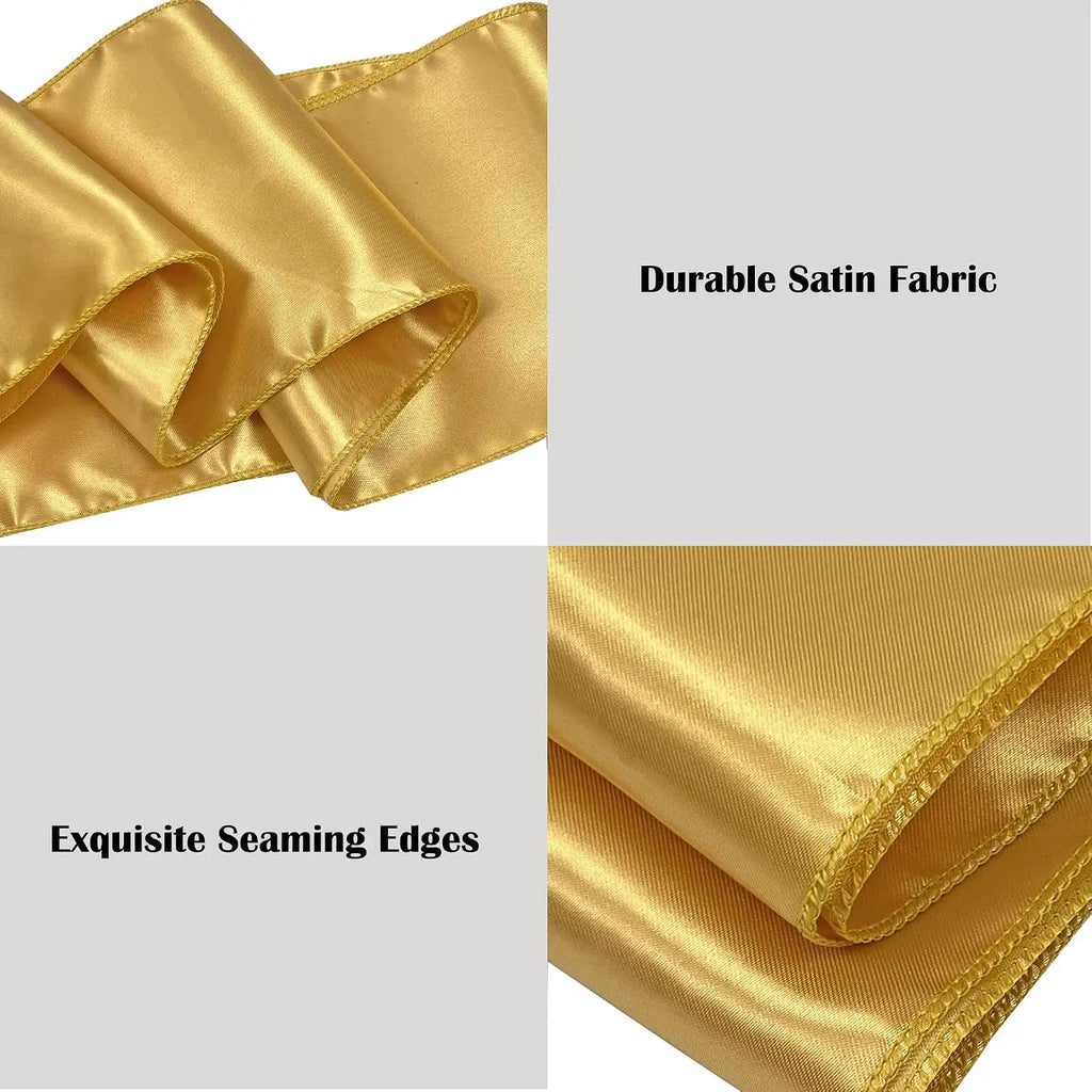 Satin Chair Sashes Bows 5PCS – Wedding & Party Ribbon Ties