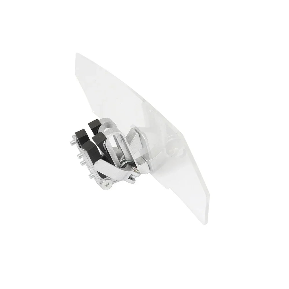 Universal Motorcycle Windshield Extension Clamp-On Deflector