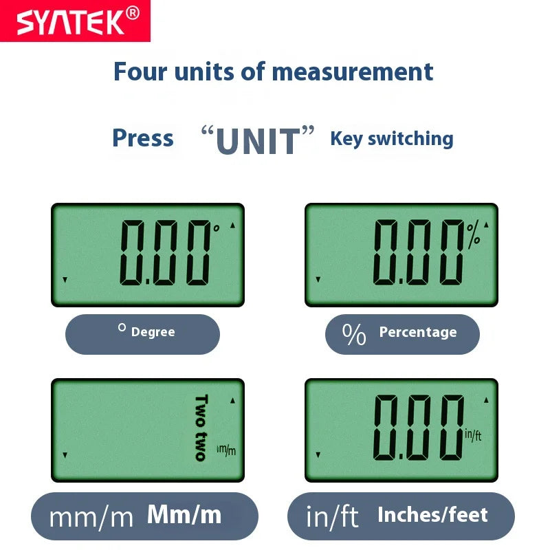 Digital Angle Meter – 360° Tilt Level Box & Precision Ruler