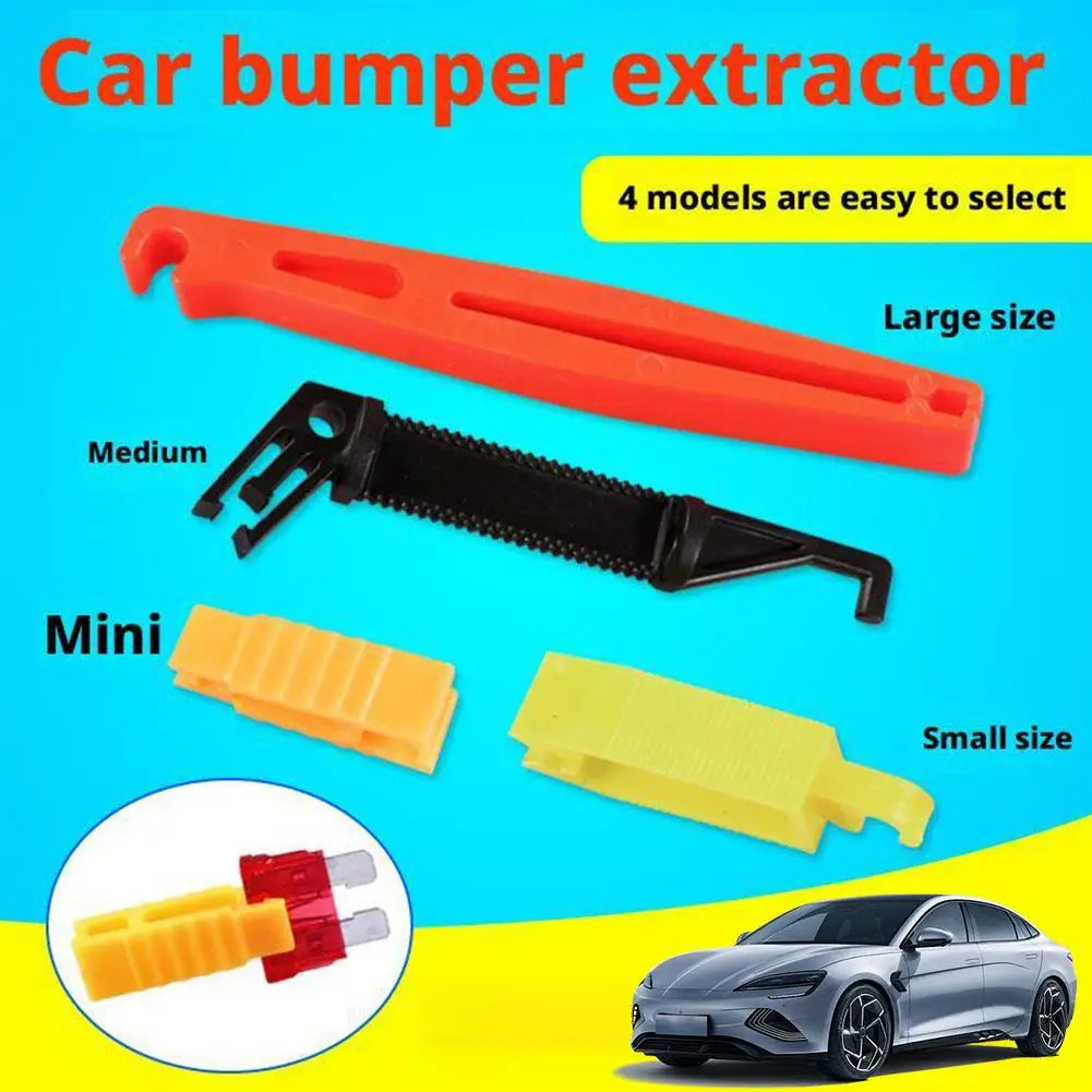 4-Piece Car Fuse Puller Set – Mini to Large Fuse Extractor Tool