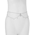 Boho Double Layer Belly Waist Chain – Zircon Tassel Gold Silver