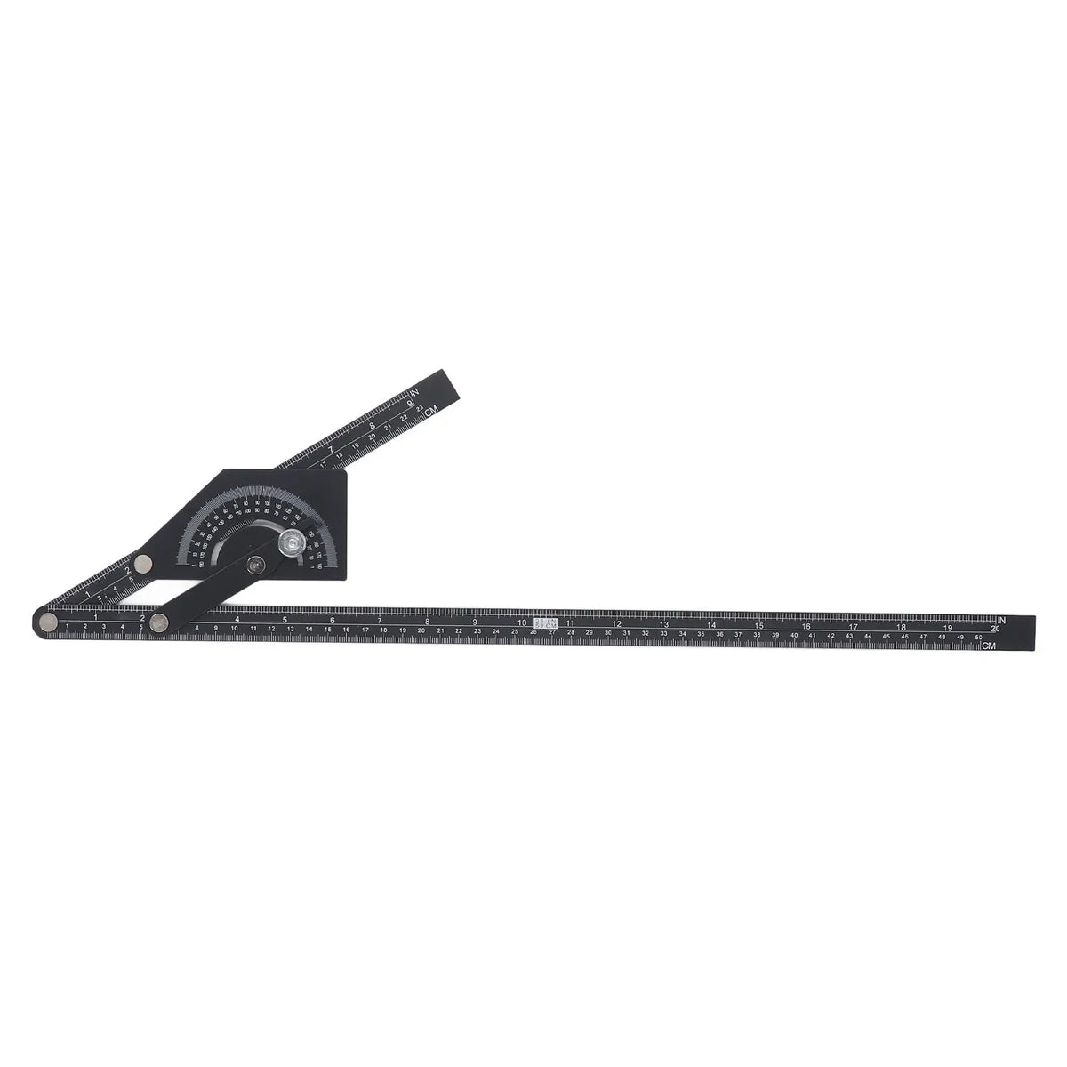 Bevel Protractor Universal 0-180 Degree Aluminum Angle Finder Ruler