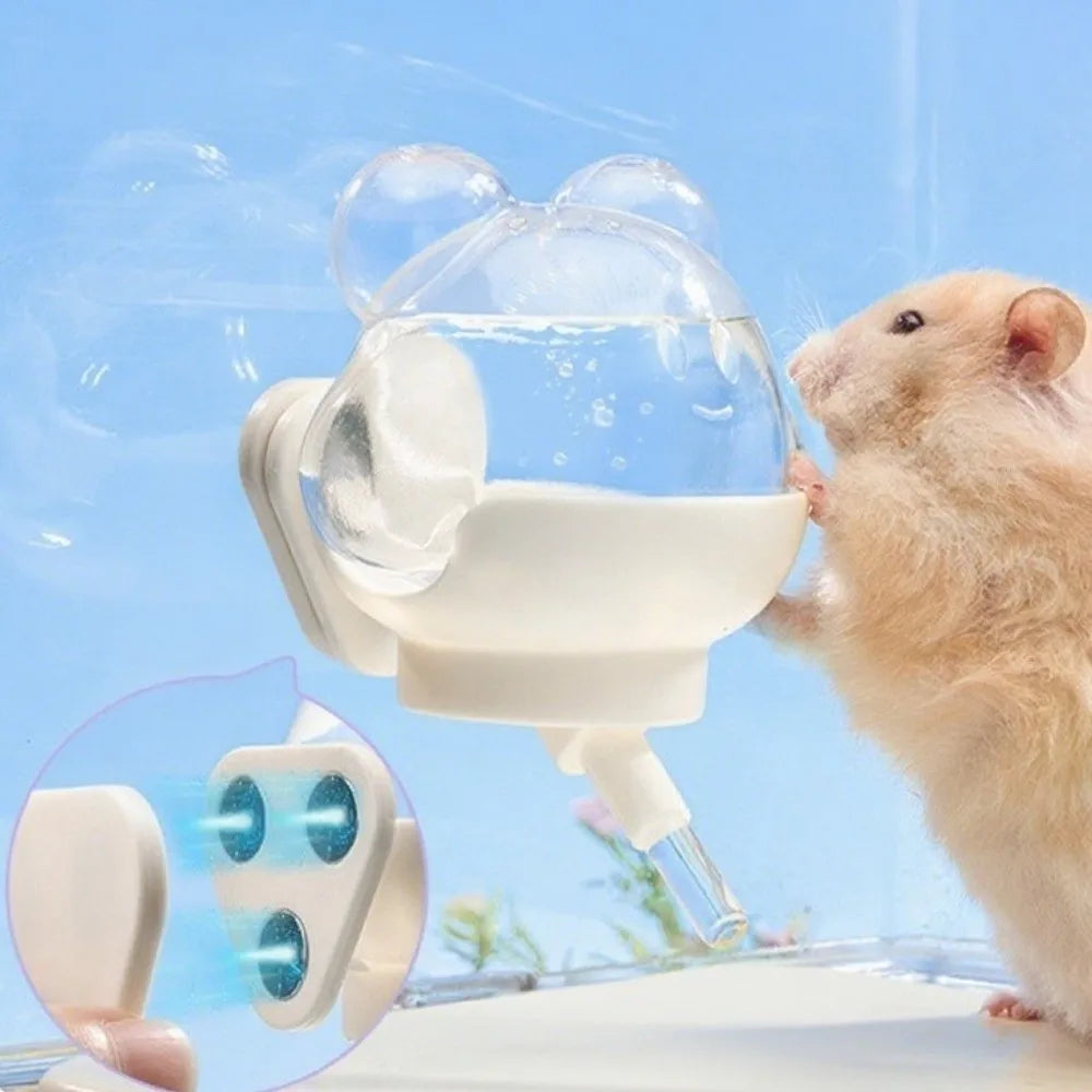 220ml Magnetic Hamster Water Bottle | Wall-Mount No-Drip