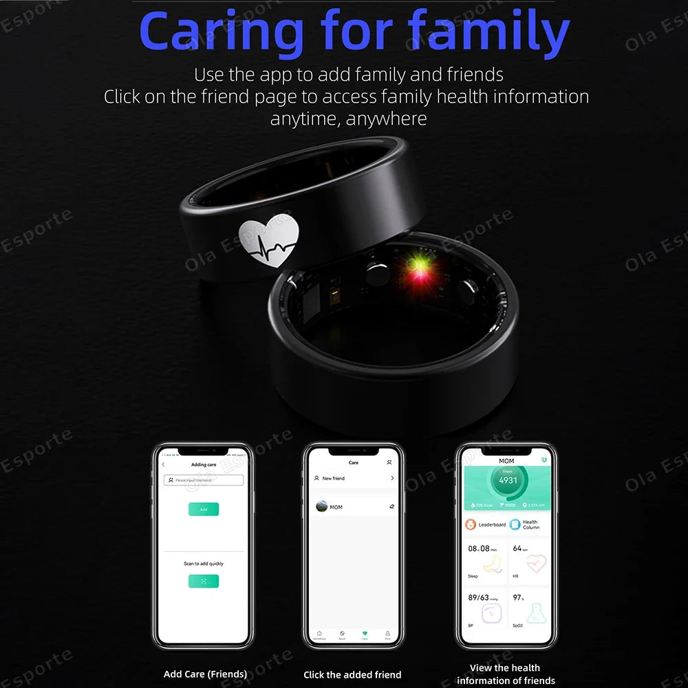 ECG Smart Ring – Heart Rate, Blood Pressure & Sleep Tracker
