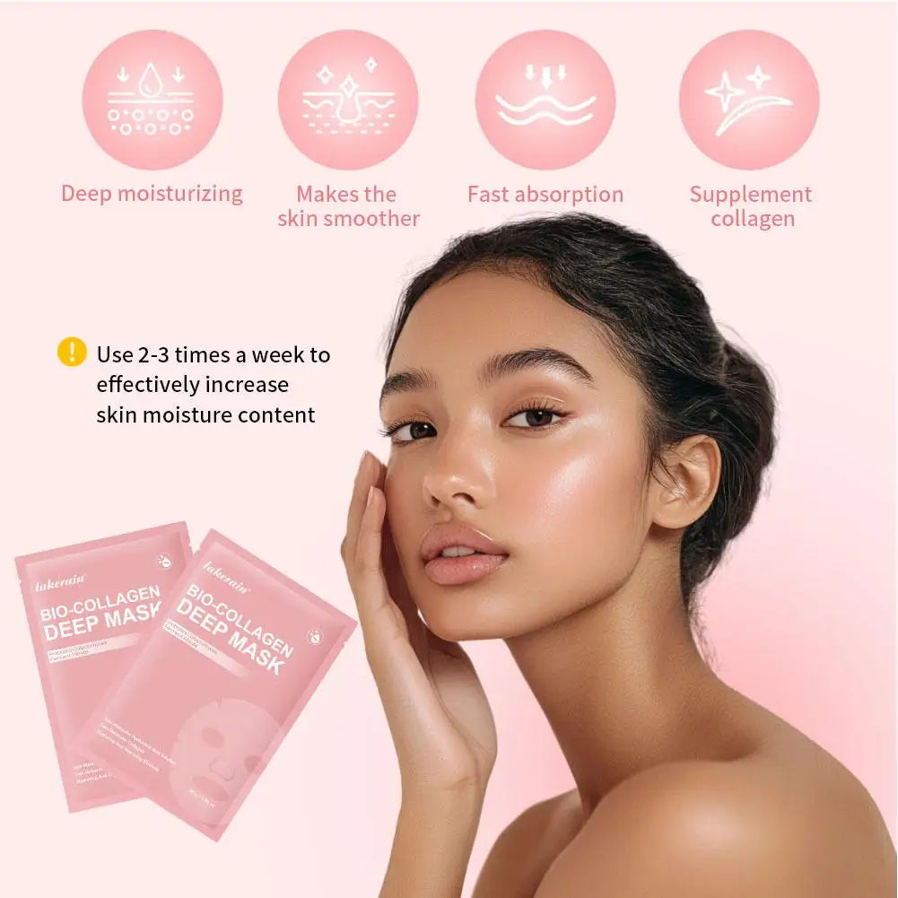 Bio Collagen Real Deep Mask Overnight Hydrogel Facial Pore Minimizing