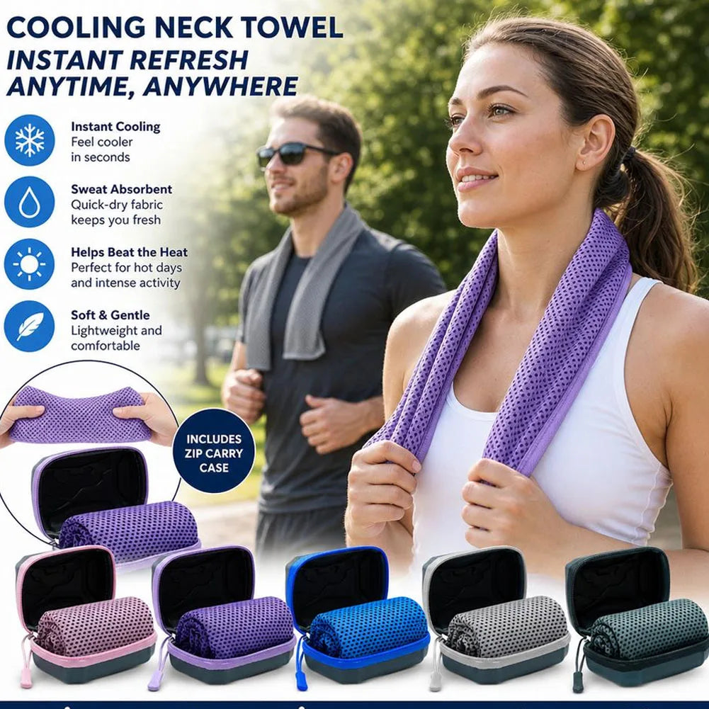 Cooling Towel for Sports & Yoga | Quick Dry Microfiber 30x80cm