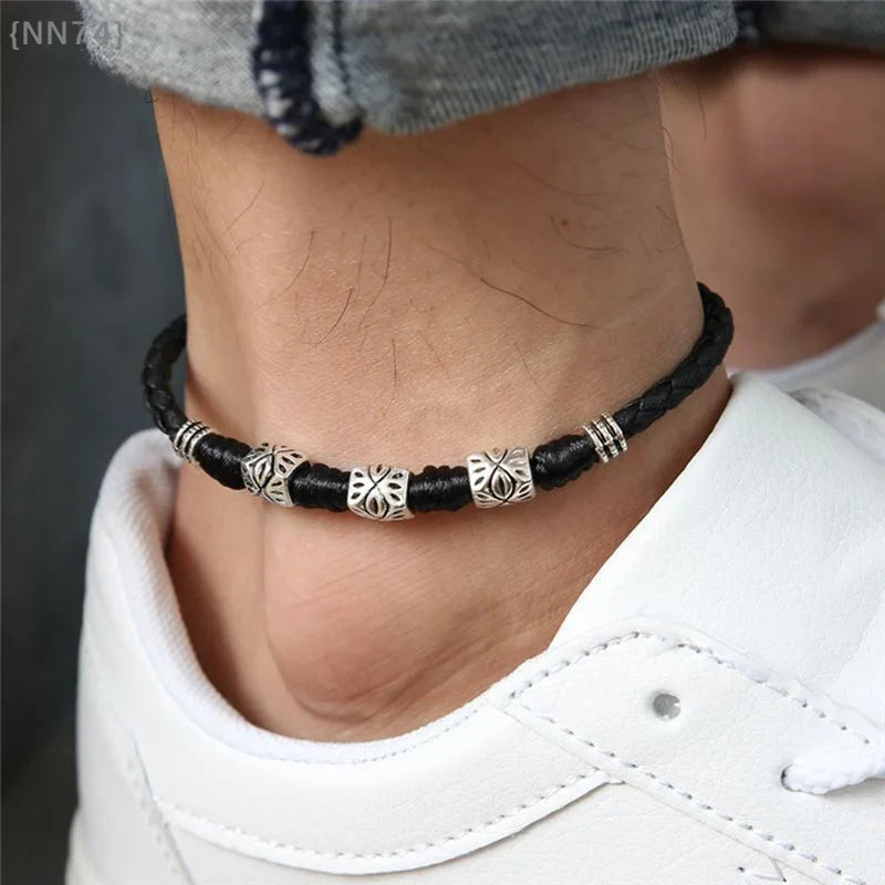 Minimalist Unisex Ankle Bracelet Lightweight Handmade Rope Anklet